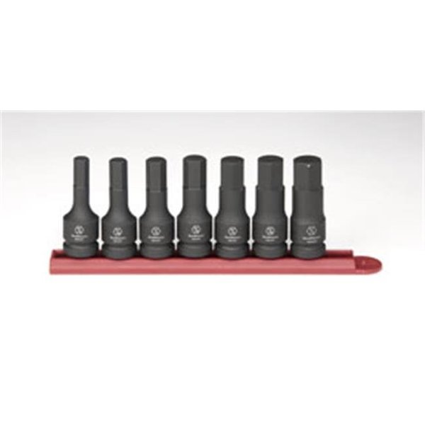 GearWrench 849417 Pc. 0.5 in. Drive Hex Impact Socket Set SAE